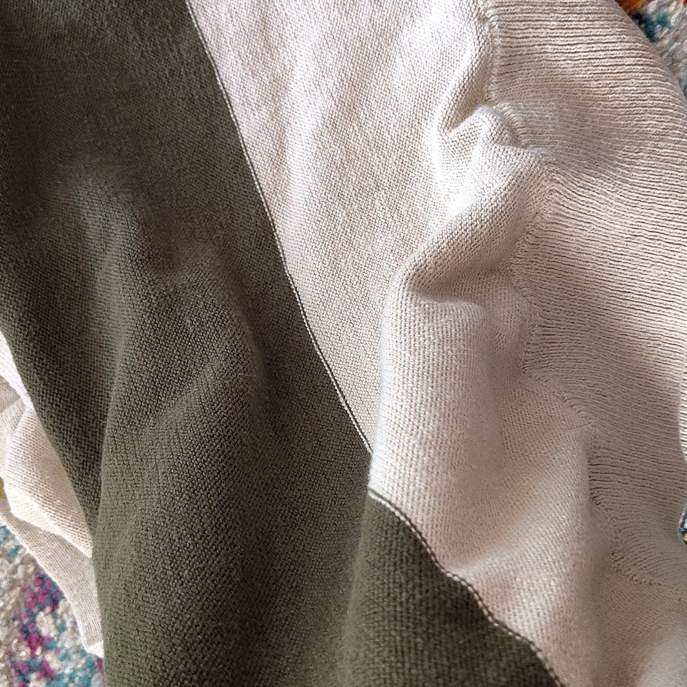 Madewell Knit Cotton Striped Hoodie. Size M - Picture 13 of 13